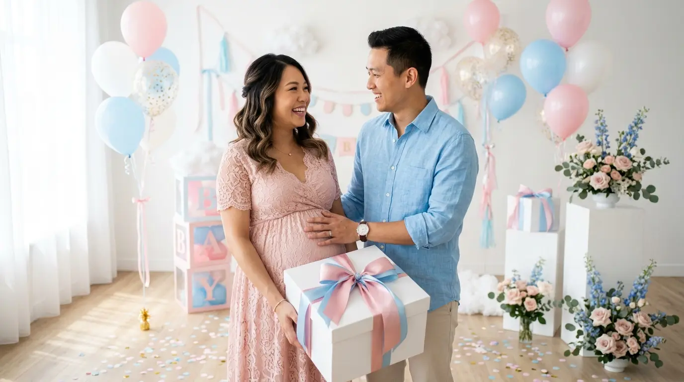 Gender Reveal website theme